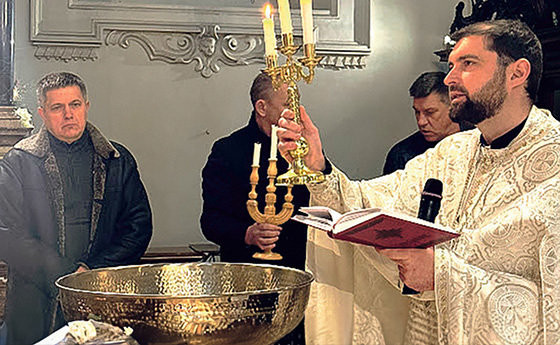 Pfarrer Andrii Kityk zum Fest der Theophanie im Jänner 2024
